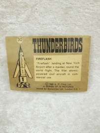 Die Thunderbirds Nr. 30 Fireflash Tradecard