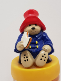 Paddington Bear bath oil and glass