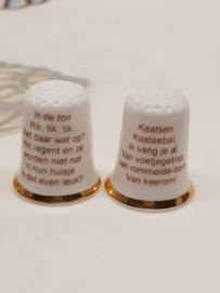 Ot und Sien Fingerhüte, 4 Stück