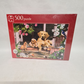 Jumbo 500 Puzzle - Treffen auf der Veranda