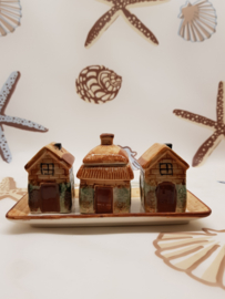 Vintage Häuser Pfeffer, Milch Zucker