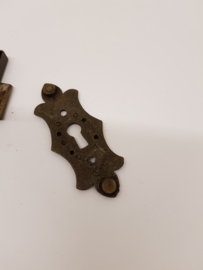 Antikes Möbelschloss aus Messing