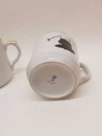 Cafe Hacker Rattenberg Mozart Melange mugs 2x