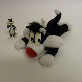 Looney Tunes Sylvester rijstknuffeltje en mini beeldje