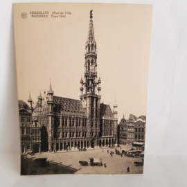 Große Postkarte des Brüsseler Rathauses