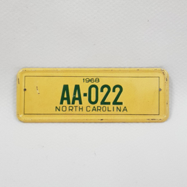Maple Leaf chewing gum kentekenplaatje mini - 10 North Carolina