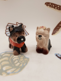 Salt and Pepper 2 küssende Hunde