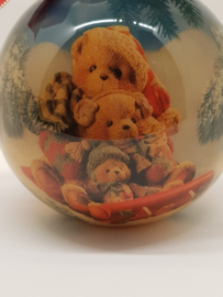 551872 Music box Christmas ball Cherished Teddies