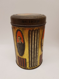 Sugar tin with photos of the Royal Family from the 1930s/40s