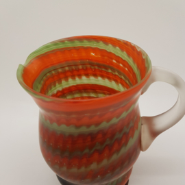 Water jug glass decor wild colors 60s/70s