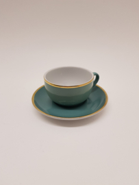 Espresso cup and saucer 1960s Douwe Egberts