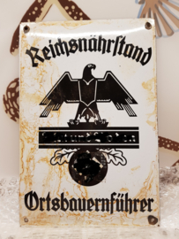 Enamel wall plaque World War II