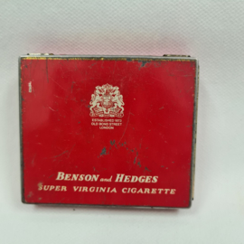 Benson and Hedges old used tin