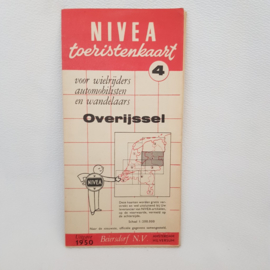 Nivea Touristenkarte 4 Overijssel Ausgabe 1950