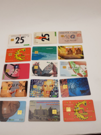 Phone cards 14x Netherlands 25 Gulden