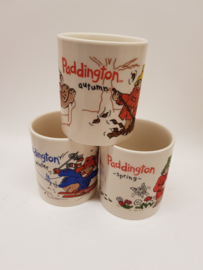 Paddington bear 3 mugs seasons