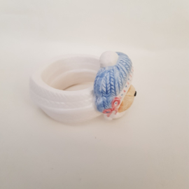 Napkin ring Blue hat with red bow 178306 Cherished Teddies