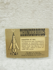 Die Thunderbirds No.32 Disaster at Sea Tradecard
