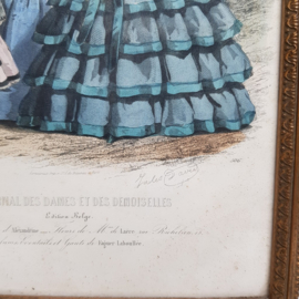 Journal des Dames et des Demoiselles Viktorianischer Druck im Rahmen