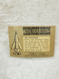 The Thunderbirds nr.26 The Chauffeur Tradecard