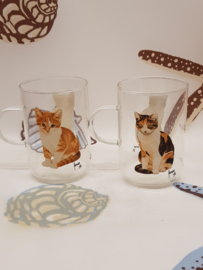 Francien tea glasses Sister and Binkie