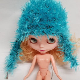 Blythe pop  blauwe muts