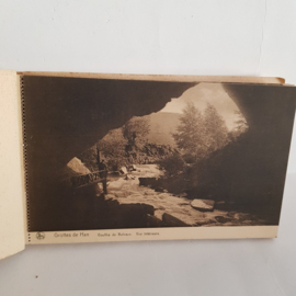 Grotten von Han, 24 Postkarten, Eintrittskarte und Bierfilz von 1956