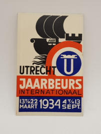 Utrecht Jaarbeurs 1934 Visitenkarte