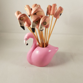 Cocktail prikkers Flamingo
