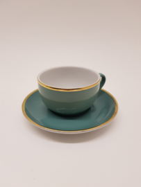 Espresso cup and saucer 1960s Douwe Egberts