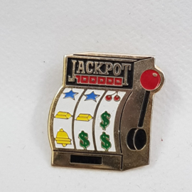 Pin Jackpot in de vorm van een gokkast