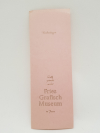 Fries Grafisch Museum zelf gemaakte boekenlegger