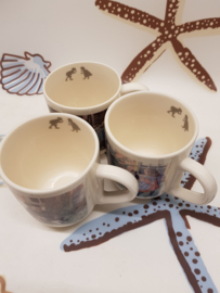 Ot und Sien 3 große Becher mit verschiedenen Bildern