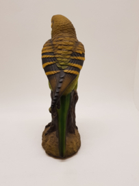 Large statue of a Budgerigar marked Royal