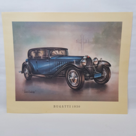 Aral Autoplaat Bugatti 1930 - Piet Olyslager