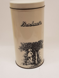 Bartje Beschuut: an old biscuit tin