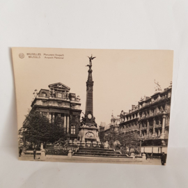 Brussels Anspach Memorial, large postcard
