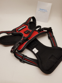 New dog harness only size S in red/black