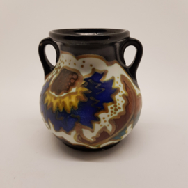 Arnhem Plateel vase with 2 ears
