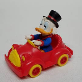 Dagobert Duck in rode auto 1986