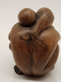 Wooden figurine couple in love - Damaged