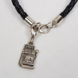 Bracelet with slot machine charm