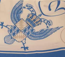 Sjaal met een wapen en de letters J.J.