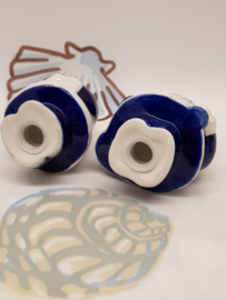 Salz- und Pfefferblau-Weiße Weihnachtsmänner