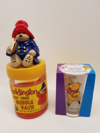 Beertje Paddington badolie en glas