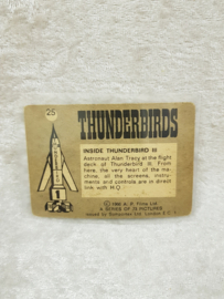 Die Thunderbirds Nr.25 Inside Thunderbird III Tradecard