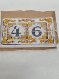 House number ceramic
