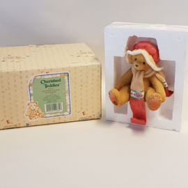 Girl with hat and scarf stocking holder 176125 Cherished Teddies