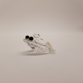 Swarovski Silver Crystal Frog mit Box