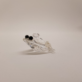 Swarovski Silver Crystal Frog with box